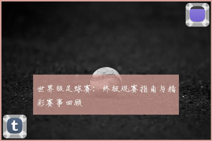 世界级足球赛:终极观赛指南与精彩赛事回顾